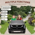 thumbnail image 7 of EastVita 24V Ride On Car, Licensed Battery Powered Electric Vehicle w/Remote Control, 2 Seater, 4-Wheel Shock Absorbers, Smooth Start, Music, LED Lights black, 7 of 7