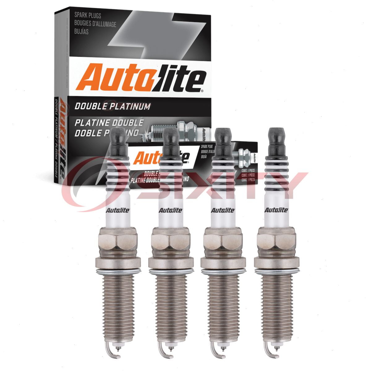 4 pc Autolite APP5682 Double Platinum Spark Plugs for Ignition Wire Secondary Fits select: 2015-2021 HONDA CR-V, 2013-2021 HONDA ACCORD