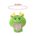 thumbnail image 7 of Breathable Plush Dragon Hat Cute Headdress for Night Event Holiday Halloween Green, 7 of 7