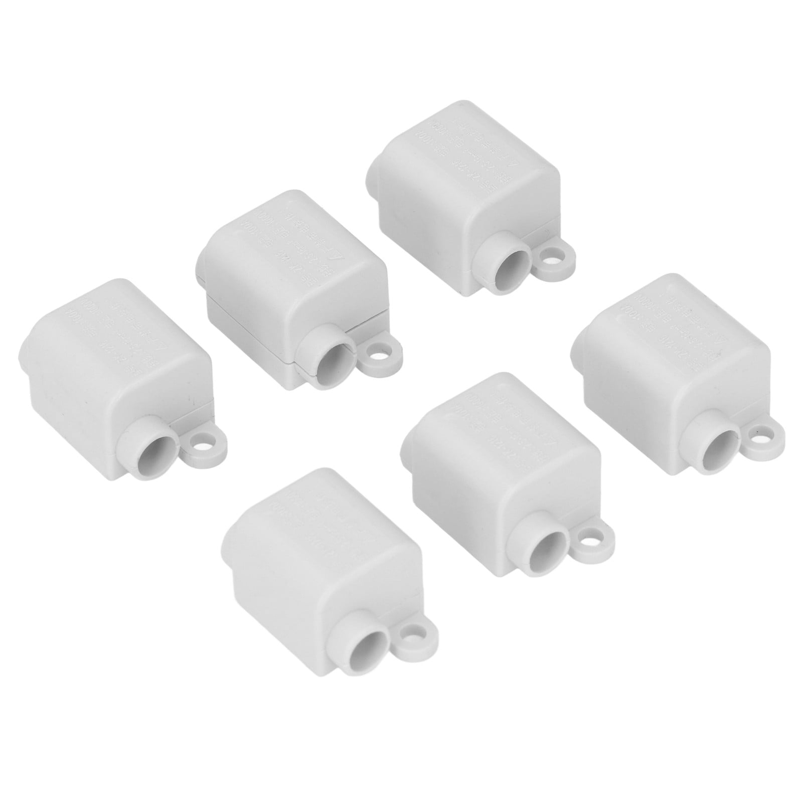 5er Set Kabelverbinder 2,5–16 Mm² – Doppelschraub-Klemmblock 1000V/100A, Messingleiter, ABS-Gehäuse – Für Deckenlampen, Amperemeter & Co. 1000V 100A Anschlussklemme