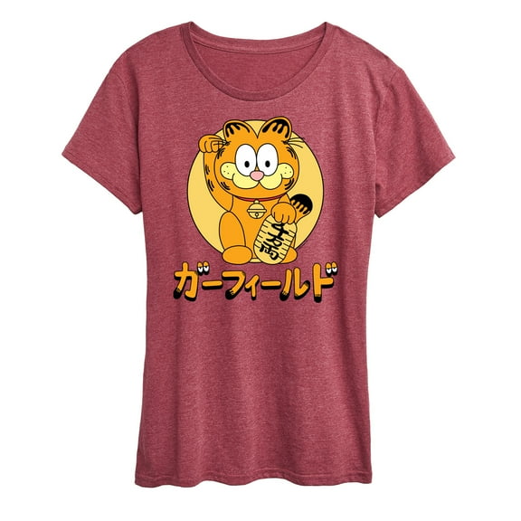 Garfield - Lucky Cat Garfield - Women's Short Sleeve Graphic T-Shirt