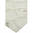 thumbnail image 3 of 5' X 8' Ivory Taupe And Tan Wool Geometric Tufted Handmade Stain Resistant Area Rug, 3 of 5