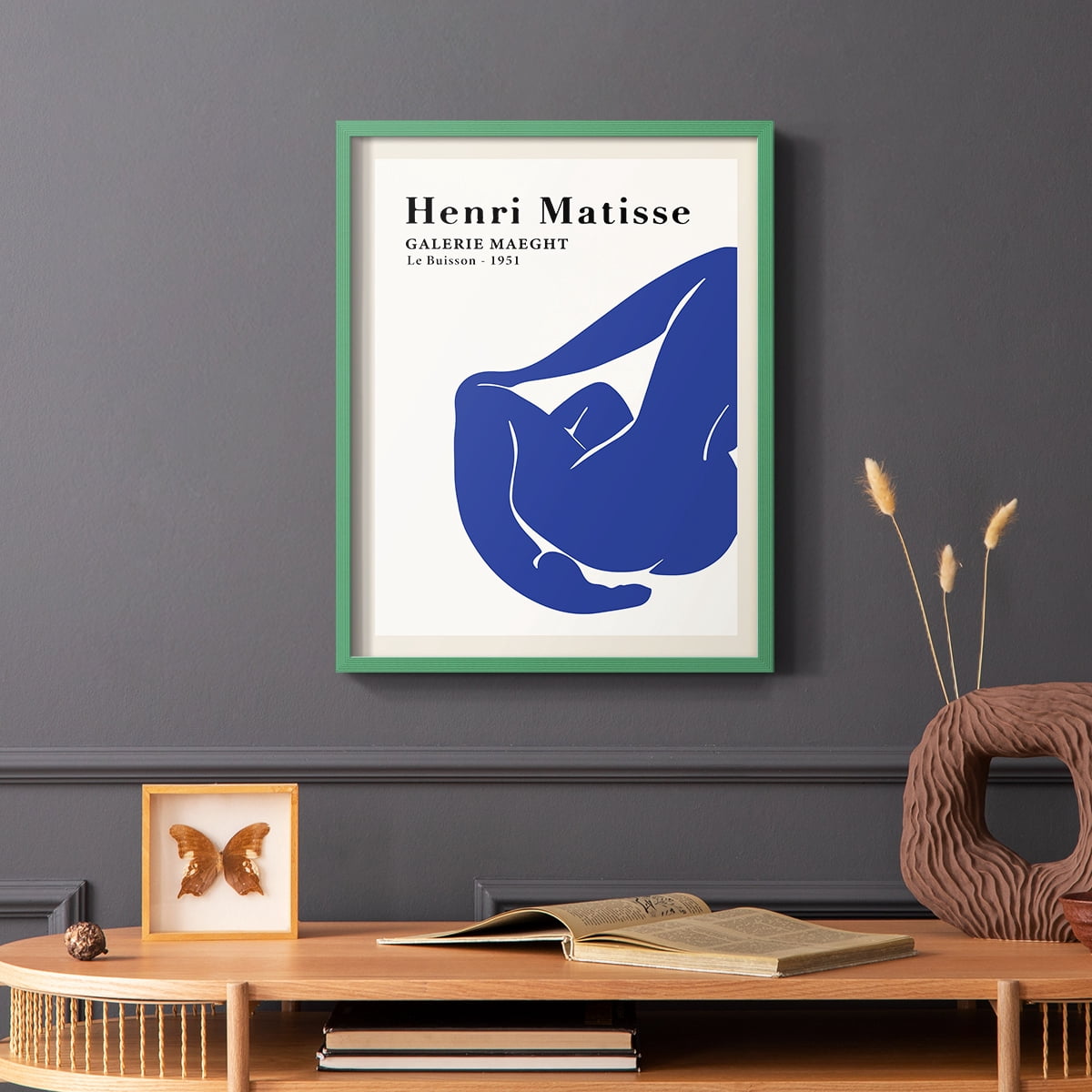 Matisse CXVIII Framed Print in Green Solid Wood 8 x 10 Framed Print