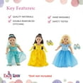 thumbnail image 4 of Emily Rose 18 Inch Doll Princess Dress Value 3 Pack! | 18" Princess Doll Outfits | Cinderella, Belle and Jasmine | Fits American Girl Dolls, 4 of 8