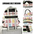 thumbnail image 3 of FORMRS Mini Backpack Purse for Women Quilted Travel Daypack Casual Shoulder Bag, Gummy Bear Pattern, 3 of 7