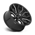 thumbnail image 2 of Fuel D711 Rage 22X10 8X180 -18Et 125.1Cb Gloss Black Milled Wheel, 2 of 3
