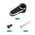 thumbnail image 3 of Aluminum Alloy 15T Steering Servo Arm Horn Black for DIY RC Car/Boat/Airplane Boat 2 Pcs, 3 of 6