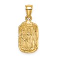 thumbnail image 3 of 14K Yellow Golid Soild Textured Polished Finish Nugget Charm Pendant, 3 of 4