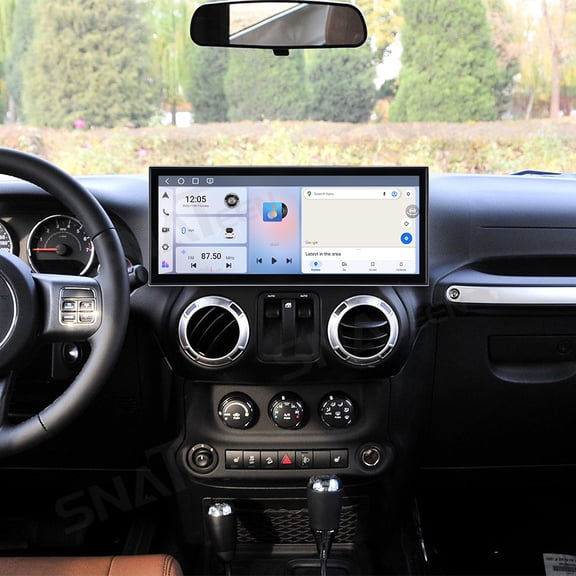 SNATEEN 15.8 inch Carplay Screen/Radio/Multimedia Player for Jeep Wrangler 2011-2017 Car Navigation/GPS Upgrade Headunit Android Display 1080P Touch Screen Receiver Replace System