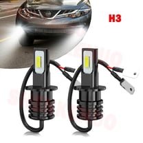 H3 LED Light Bulbs for Nissan Sentra 1993 1994 1995 1996 1997 1998 1999 2000 2001 2002 2003 Fog Lights 2pcs