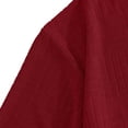 thumbnail image 5 of Dolkfu Short Sleeve True Classic&nbsp;Tees&nbsp;Men Red Pull-on Minimalist Crew Neck T-Shirts Solid Athletic Modern Tops Wine,Xl, 5 of 6