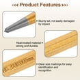 thumbnail image 4 of Uxcell 2pcs Center Punch 4mm(1/6") 100mm Length Metric Non-marring Alloy Steel Cylindrical Alignment Punch Drive Pin Tools for Automotive Watch Repair Jewelry Craft, 4 of 7