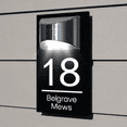 thumbnail image 1 of Personalized Solar House Number Plaques with Light Custom Front Door Address Signs for Home Durable and Weatherproof, 1 of 7