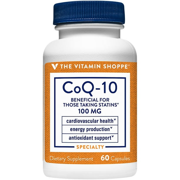 The Vitamin Shoppe CoQ10 100mg Beneficial for Those Taking Statins
