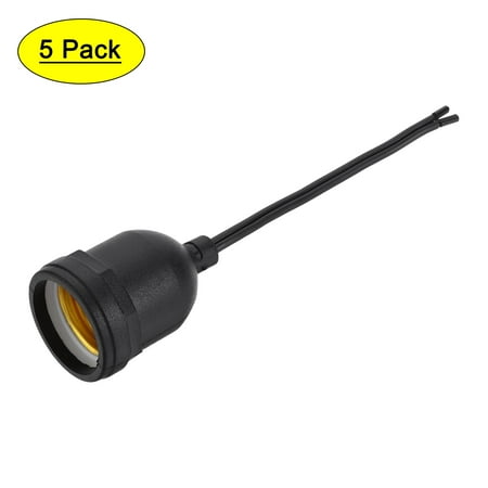 

Uxcell 40x60mm E26/E27 110-220VAC 60W Screw Base Bulb Holder Waterproof Lamp Socket 5 Pack