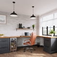 thumbnail image 3 of RWHC14-SB Millennium Lighting R Series - 1 Light Cord Hung Warehouse Pendant-8.25 Inch Tall and 14 Inch Wide-Satin Black Finish    -Traditional, 3 of 3