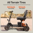thumbnail image 3 of SuperHandy Electric Mobility Scooter for Seniors - 500W, 48V, Aluminum Frame, 300lb Capacity, 3 of 6