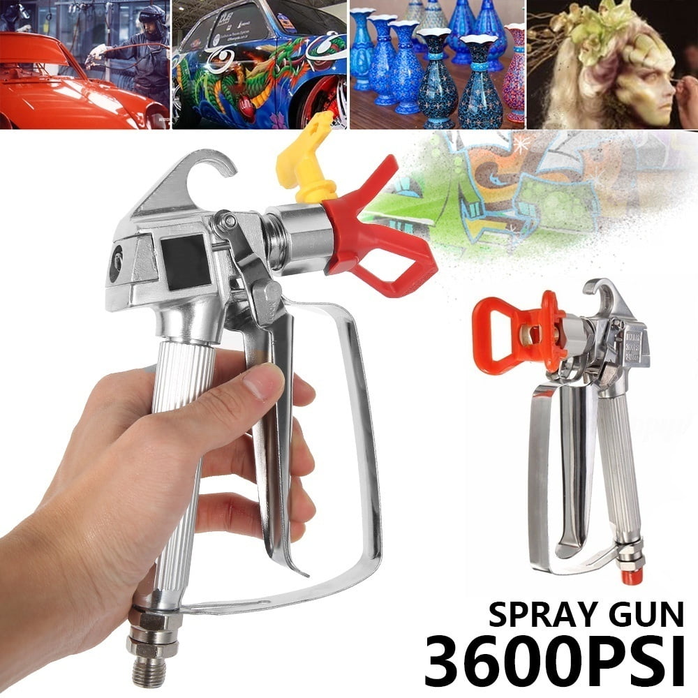 Willstar New Airless Paint Spray Gun 3600PSI High Pressure 248Bar/ Tip