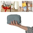 thumbnail image 7 of Unique Bargains Cosmetic Bag Travel Makeup Bag Cosmetic Brush Organizer Storage Bag for Women Gray 6.89"x2.76"x4.72", 7 of 7