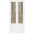 thumbnail image 4 of Hawthorne 4-shelf Glass Door Tall Cabinet with Drawers White, 4 of 11