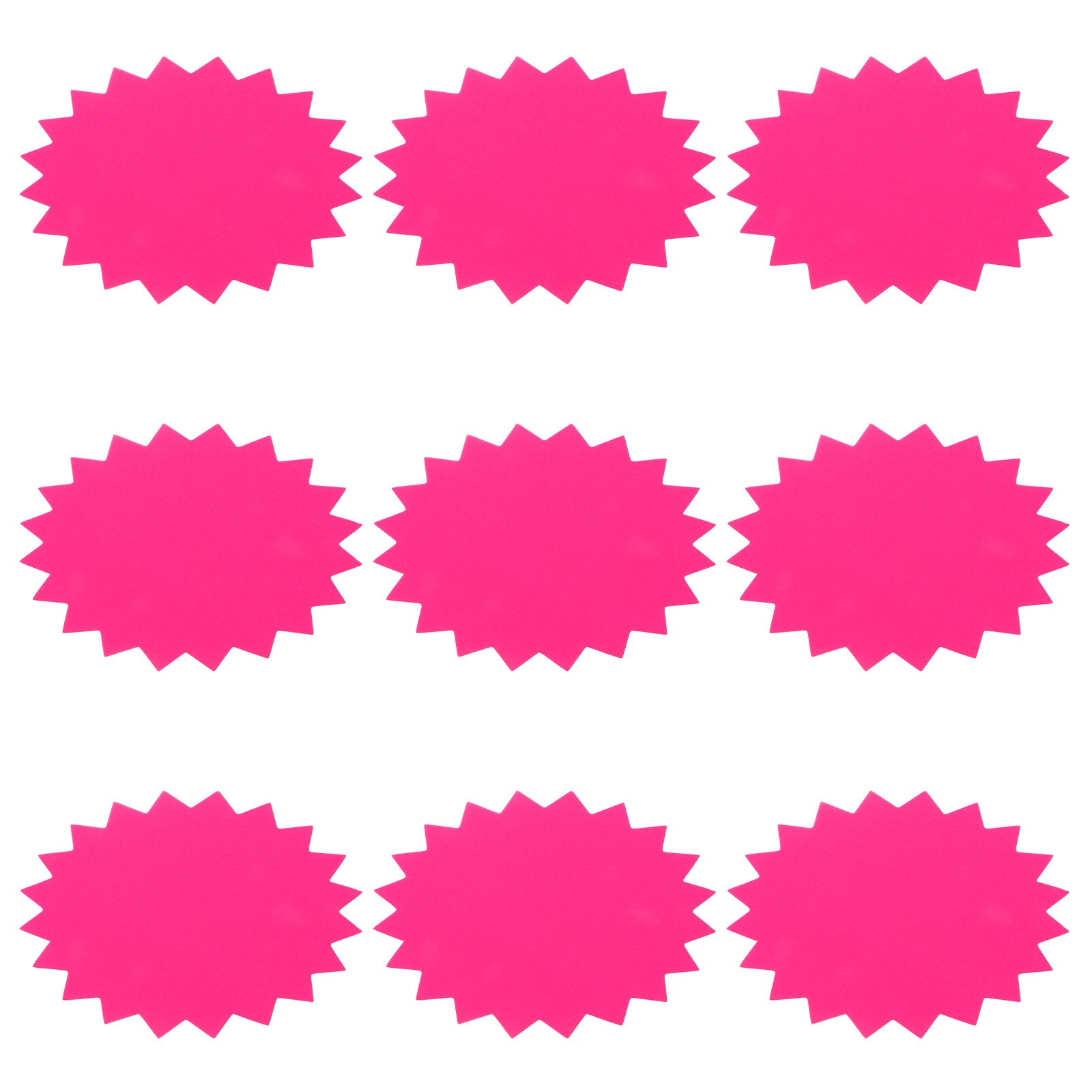 100 Sheets Fluorescent Explosion Stickers Price Tags Advertising Paper