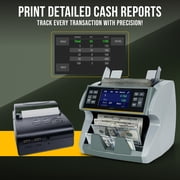 Kolibri Cash Handling Portable Printer with Printing Records of Currency Handling Activities