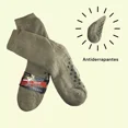 thumbnail image 1 of Calceta Pantufla Lisa Peluche Térmica Hombre Antiderrapante., 1 of 1
