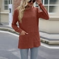 thumbnail image 5 of Besolor Womens 2024 Fall Sweaters Long Sleeve Tunic Tops Lightweight Casual Crewneck Pullover Blouse with Pockets, 5 of 7