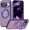 Purple, variant on Compatible with Google Pixel 9/Pixel 9 Pro Case with 360° Magnetic Ring Stand [Compatible with Mag-Safe] Shockproof Translucent Phone Case for Google Pixel 9/Pixel 9 Pro 6.3"