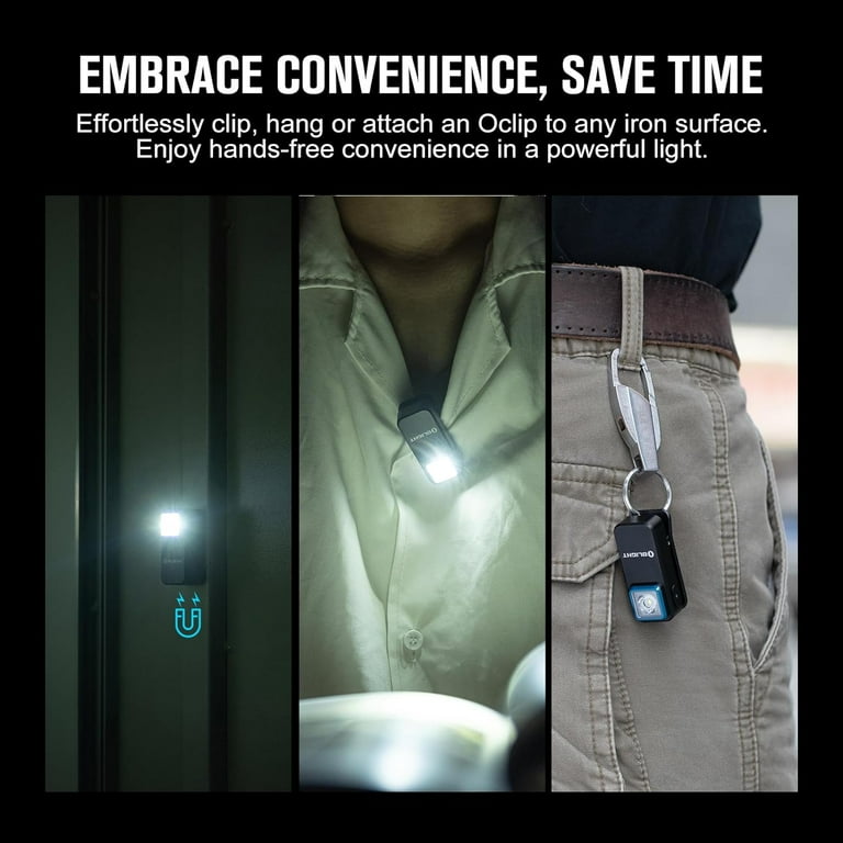 OLIGHT Oclip Rechargeable EDC Flashlight 300 Lumens Dual Sources