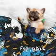 Yiaed Football Print Dog BlanketsCat Blanket Washable for Couch