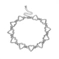 thumbnail image 3 of Collar para mujer, joyería para mujer, joyería para mujer, gargantilla de corazón hueco, regalo llamativo para novia, lindo collar bicolor, joyería, collar para mujer, 3 of 5