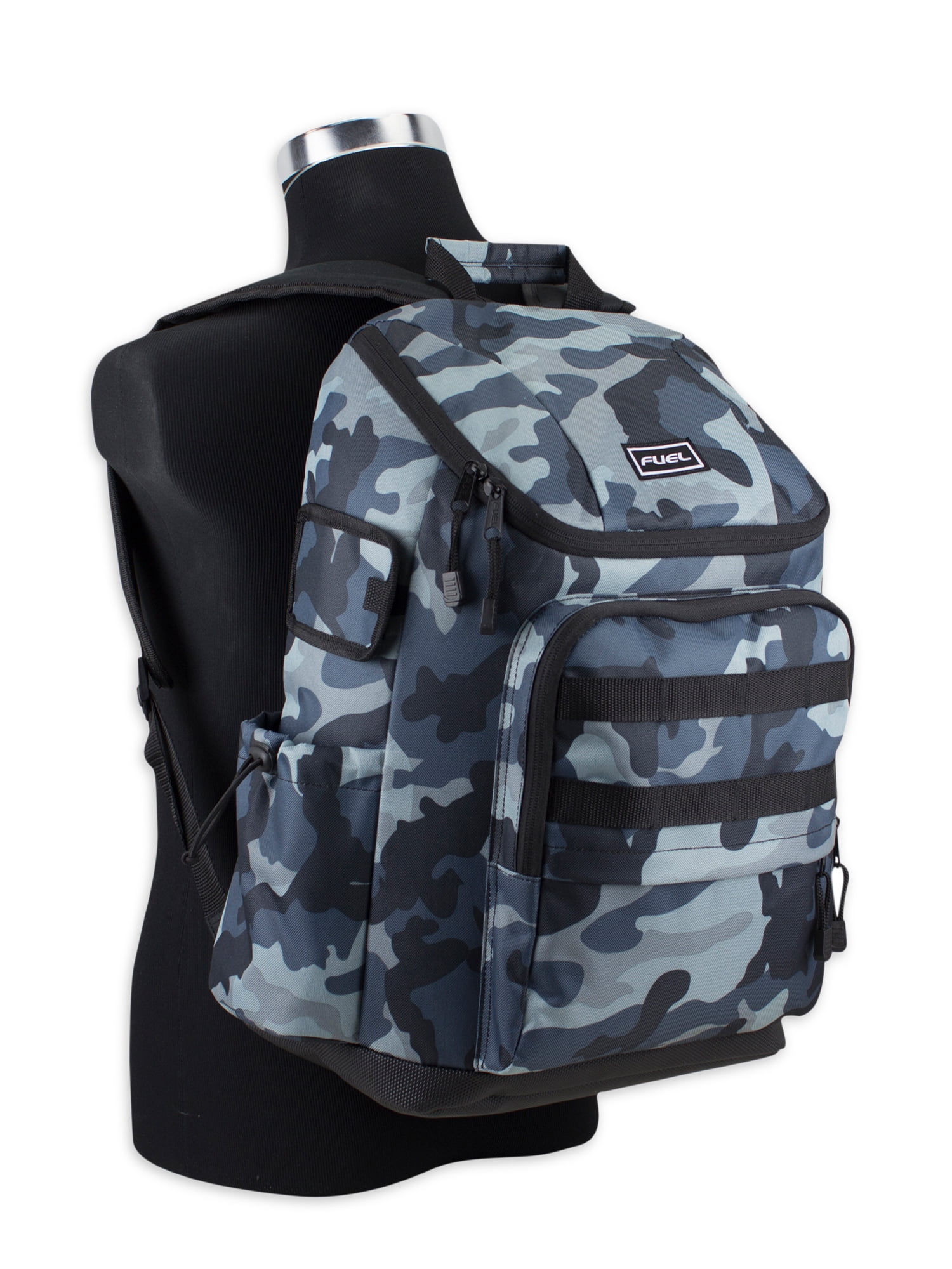 Fuel Unisex Outdoor Cargo Top Loading Backpack, Midnight Camouflage