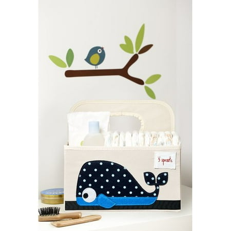 3 Sprouts Diaper Caddy - Whale