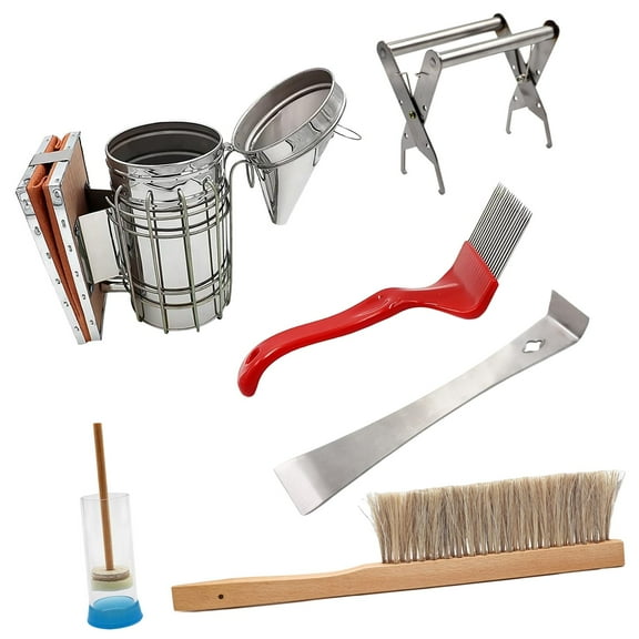 6Pcs Beekeeping Accessory Beekeeping Tools Kits Set for Professionals Honey