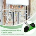 thumbnail image 4 of 6 Pcs Foam Pipe Cutting Tool Set – 90° & 45° Insulation Pipe Cutter Fixture, 6 Sizes, Smooth Edge, Heavy Duty Plastic, for HVAC, Plumbing & DIY, 4 of 5