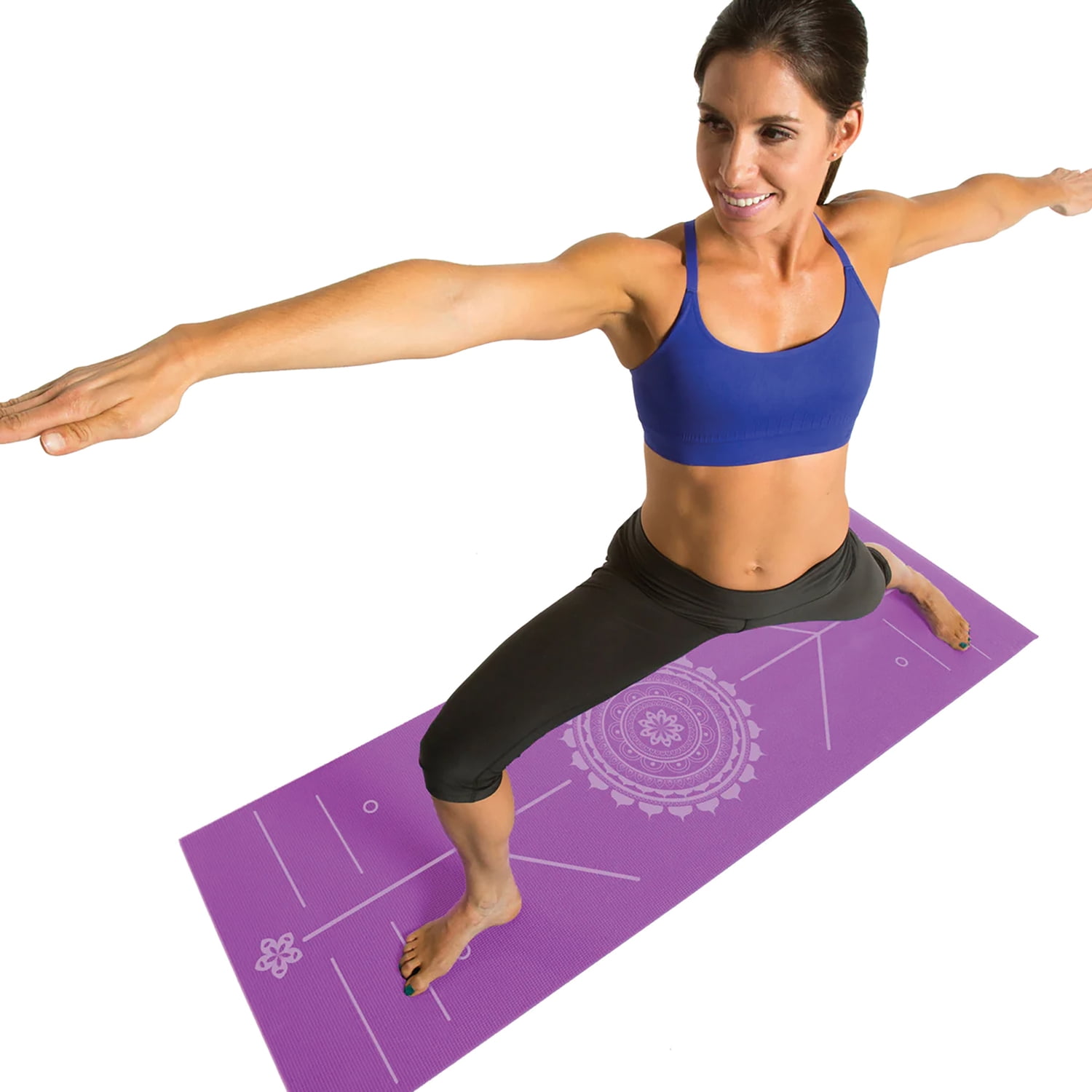 GoFit Printed Yoga Mat (Purple), GF-PYM-PPL
