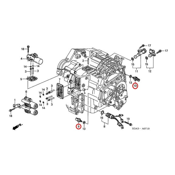 Furulu Oil Pressure Sensor Switch 28600-RCL-004 For Honda Acura Transmission 2nd 3rd AT