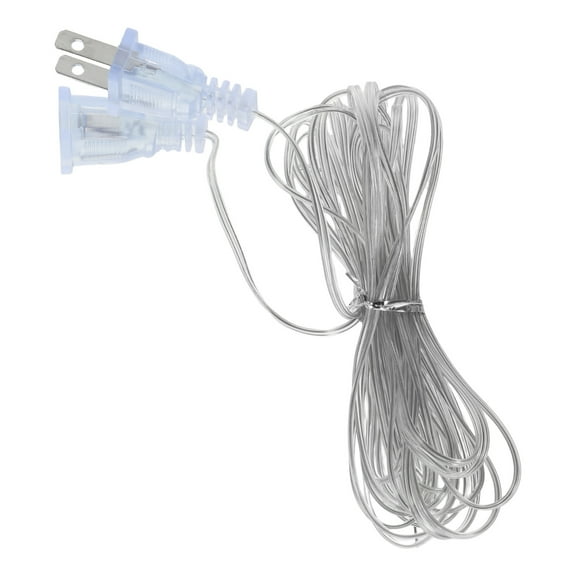 Transparent Extension Cord for String Lights Easy Installation PVC Indoor Outdoor Use 15 ft