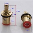 thumbnail image 2 of DEEPCRAFF Golden Copper Faucet Core Ceramic Hot Cold Water Replacement for Bathroom Accessories 20mm Size, 2 of 8