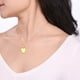 thumbnail image 4 of Collar para mujer, joyería para mujer, fascinante colgante de medallón de corazón de melocotón tallado en acero inoxidable. Romántico collar de recuerdo DIY para parejas, elegante collar con foto., 4 of 5