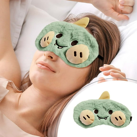 Gumesh 3D Contoured Sleep Mask for Men Women - Ultra Soft Breathable Eye Cover for Sleeping, Napping & Travel, Cute Design Home Improvement