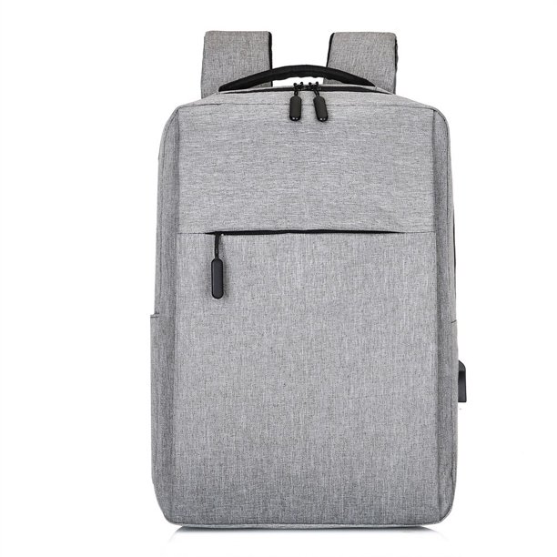 Mochila antirrobo para hombre, bolsa impermeable para ordenador portátil de 15,6 pulgadas, Mochila escolar de gran capacidad con puerto USB2-Grey Fivean unisex