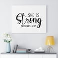 thumbnail image 2 of Scripture Walls Strong Proverbs 31:25 Plain Bible Verse Canvas Christian Wall Art Ready to Hang Unframed, 2 of 12