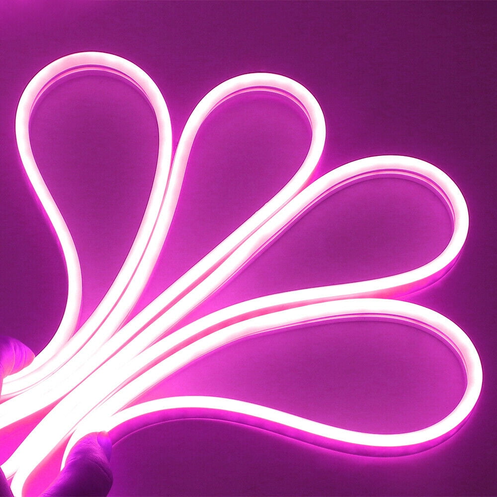 1-5M Flexible Sign Neon LED Strip Lights Silicone Tube Bar 12V Waterproof lamp 
