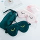 thumbnail image 4 of Antifaz para dormir Antifaz para dormir de seda supersuave y suave para almohada de ojos de viaje para mujeres, hombres, niños, 2 piezas y colores con 2 bolsas rosa + verde JAMW Sencillez, 4 of 5
