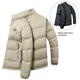 thumbnail image 5 of Chaqueta corta reversible de plumón, ropa de diseñador para hombre, chaqueta acolchada ligera de lujo con relleno de pato para hombre, abrigo cálido de invierno para hombre, 5 of 5