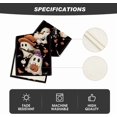thumbnail image 5 of Black Boo Ghost Pumpkin 210 Gsm Halloween Table Runner, Spooky Kitchen Dining Ta, 5 of 6