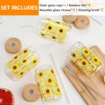 thumbnail image 4 of Juego de 4 vasos de vidrio DWTS DANWEITESI de 16 oz con girasol, 4 of 7