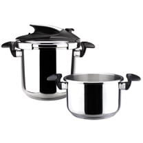 MAGEFESA Nova 4.2 & 6.3 Qt Stainless Steel Stovetop Pressure Cooker Set